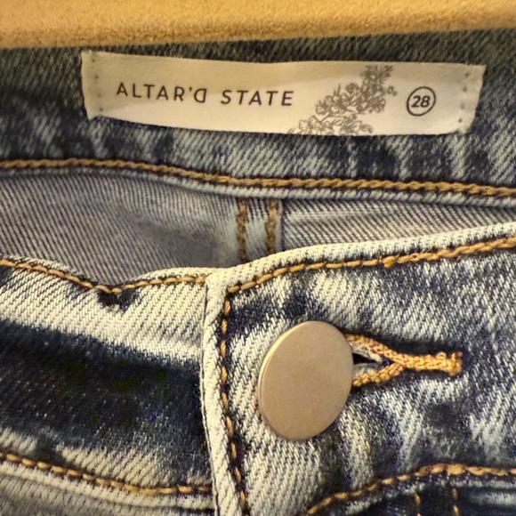 Altar'd State Light Blue Skinny Jeans - Picture 2 of 3